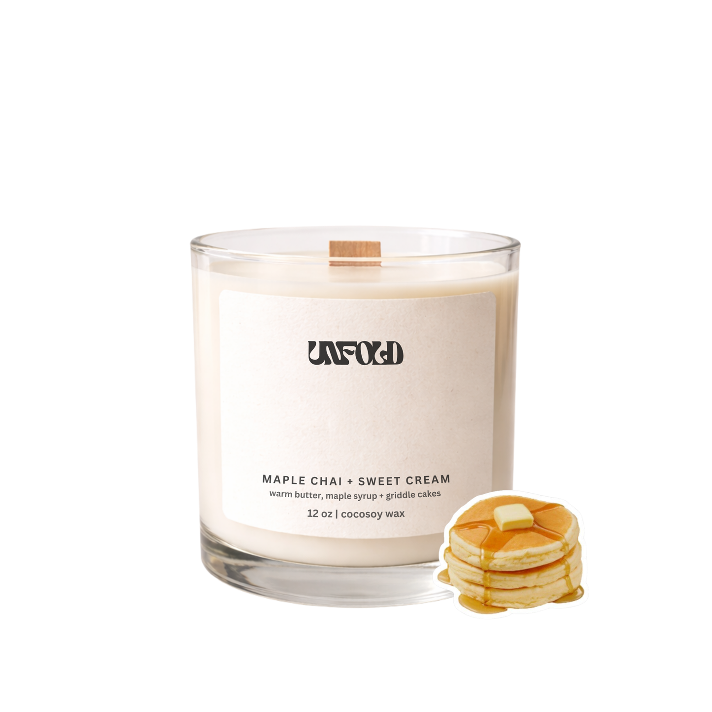 Maple Chai + Sweet Cream, 12 OZ Candle