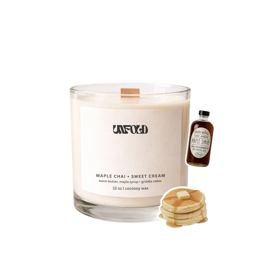 Maple Chai + Sweet Cream, 12 OZ Candle