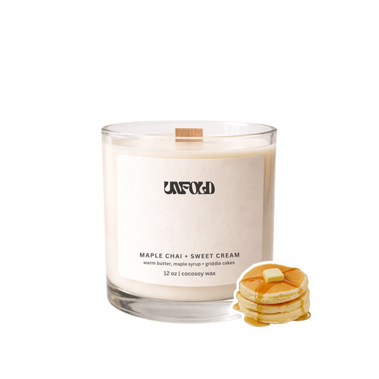 Maple Chai + Sweet Cream, 12 OZ Candle